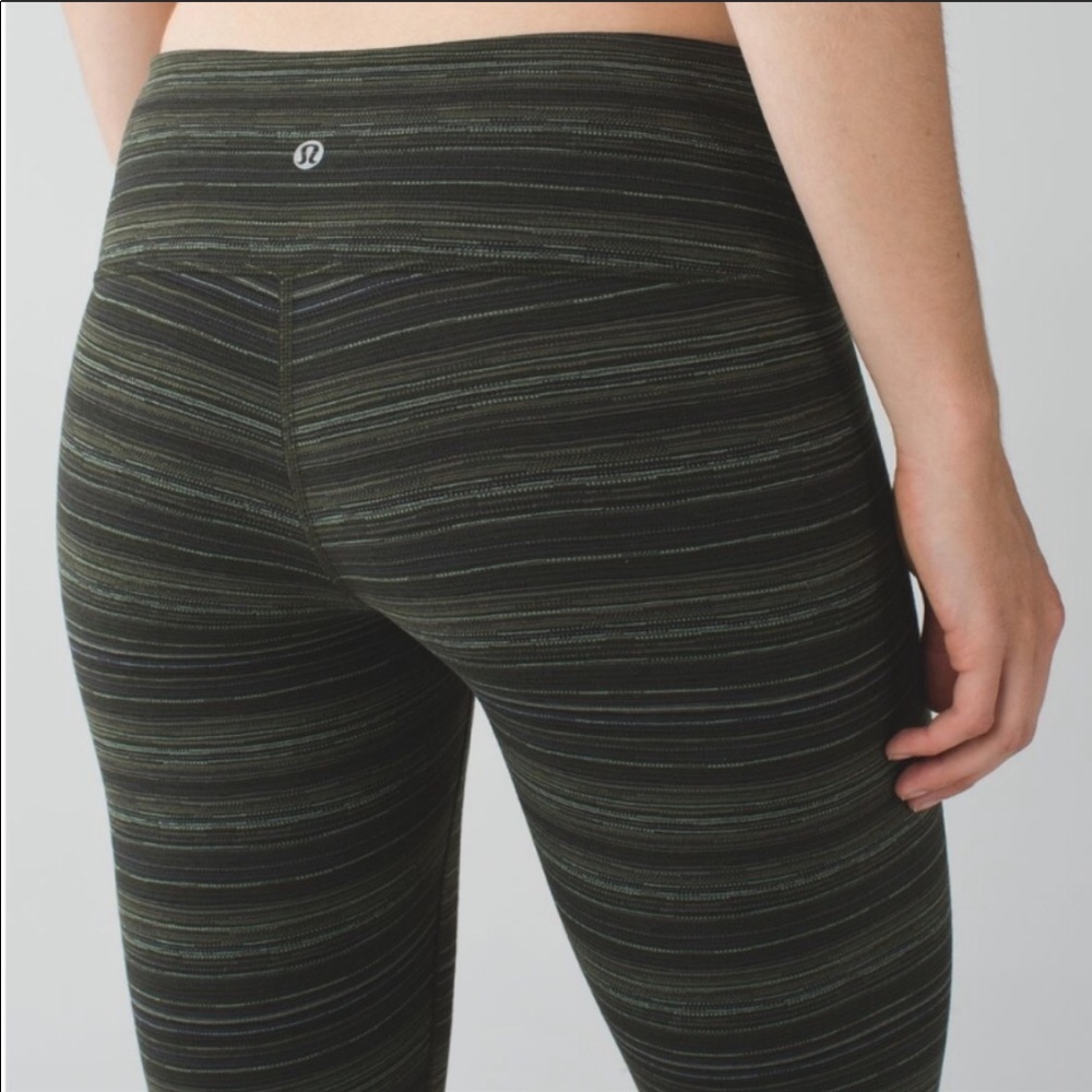 Lululemon Wunder Under Cyber Green Pant